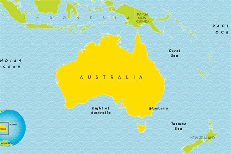 where is australia located.